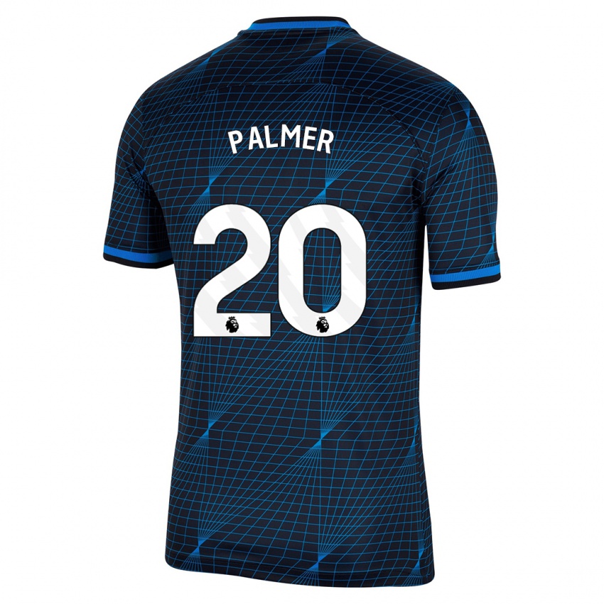 Mulher Camisola Cole Palmer #20 Azul Escuro Alternativa 2023/24 Camisa