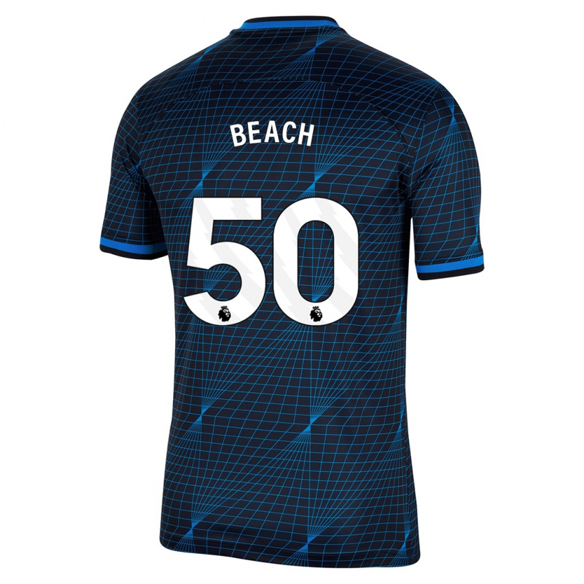 Mulher Camisola Eddie Beach #50 Azul Escuro Alternativa 2023/24 Camisa