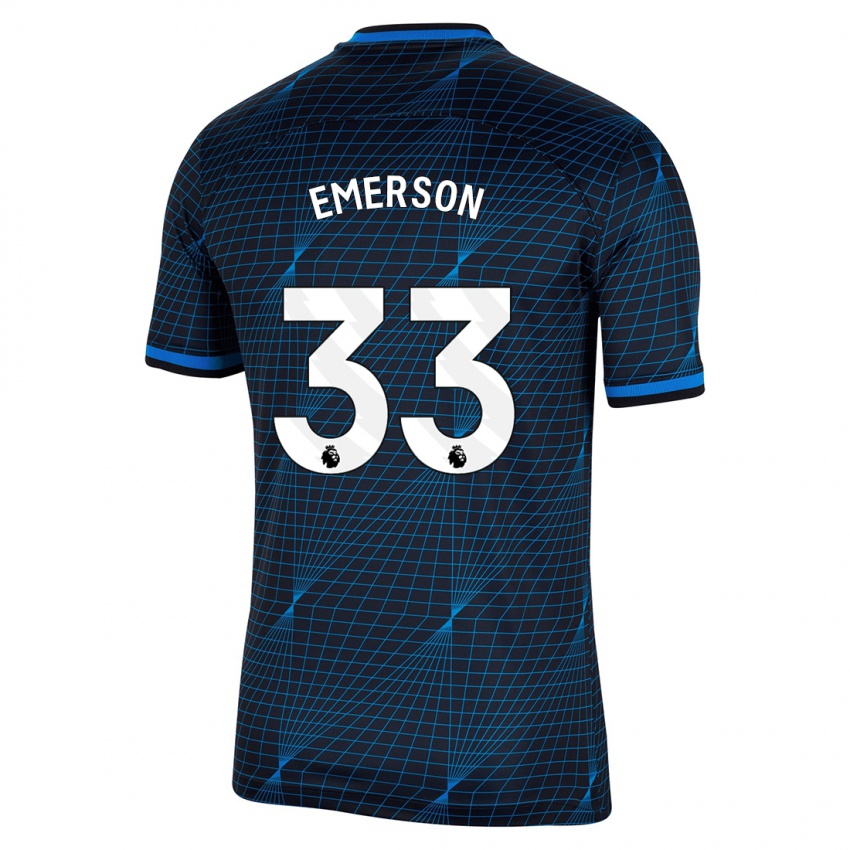 Mulher Camisola Emerson #33 Azul Escuro Alternativa 2023/24 Camisa
