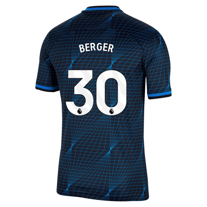 Mulher Camisola Ann-Katrin Berger #30 Azul Escuro Alternativa 2023/24 Camisa