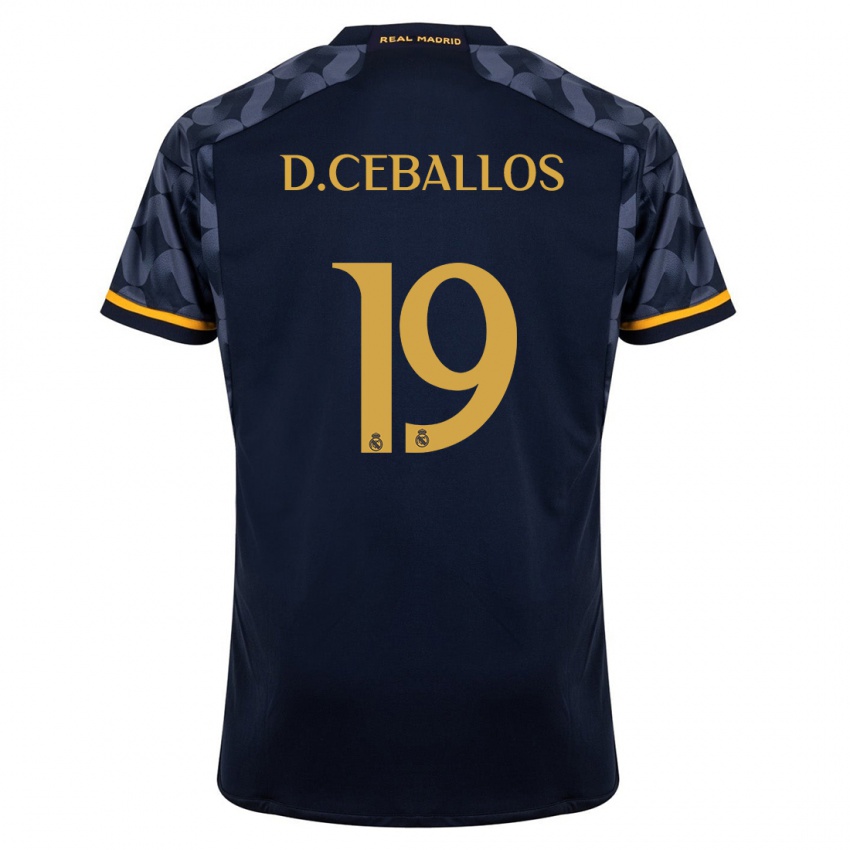 Mulher Camisola Dani Ceballos #19 Azul Escuro Alternativa 2023/24 Camisa