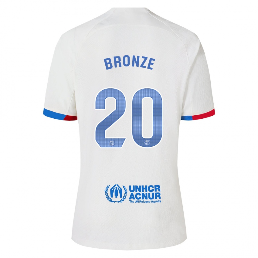 Mulher Camisola Lucy Bronze #20 Branco Alternativa 2023/24 Camisa