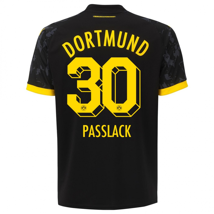 Mulher Camisola Felix Passlack #30 Preto Alternativa 2023/24 Camisa