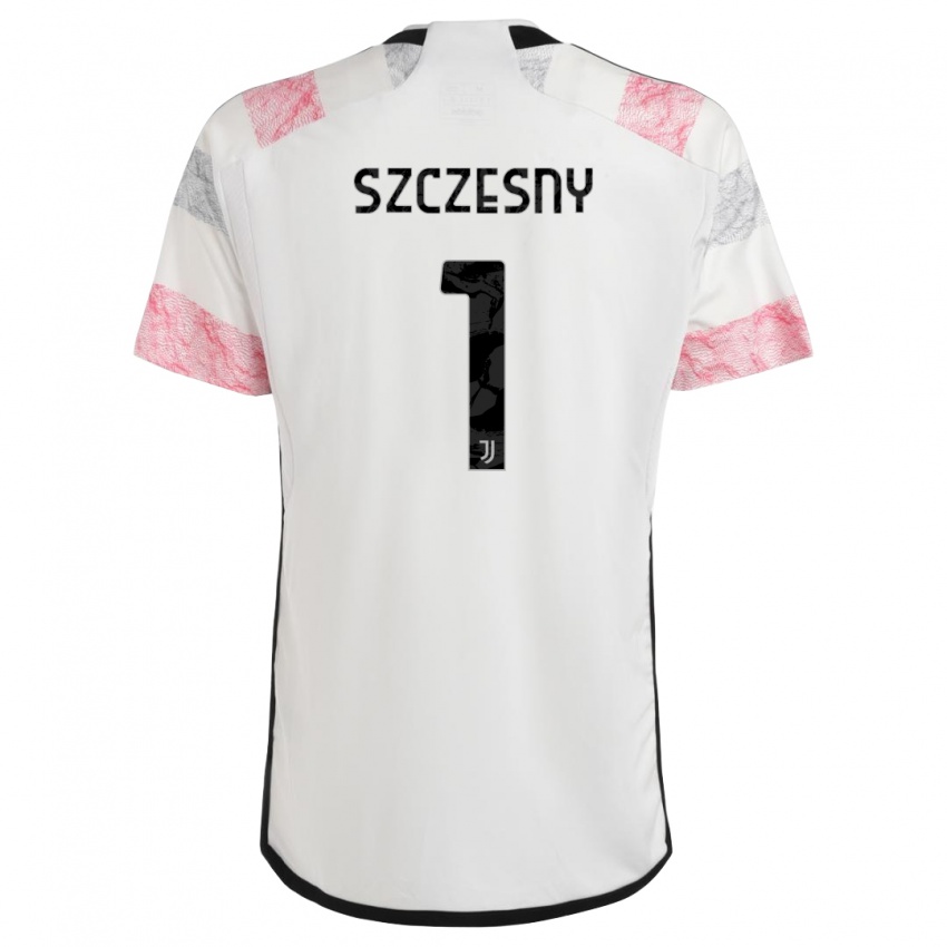 Mulher Camisola Wojciech Szczesny #1 Branco Rosa Alternativa 2023/24 Camisa