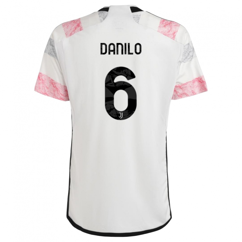 Mulher Camisola Danilo #6 Branco Rosa Alternativa 2023/24 Camisa