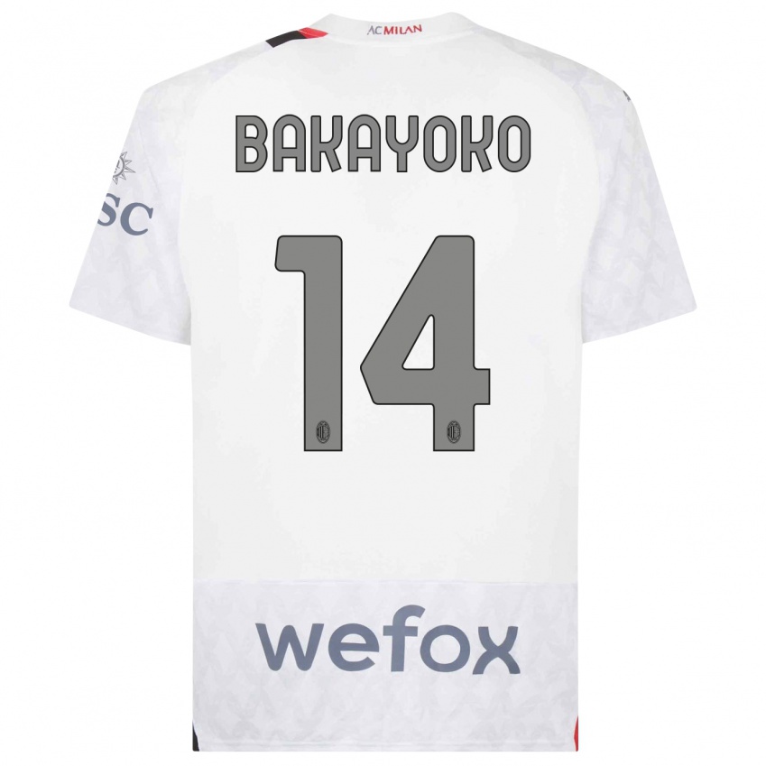 Mulher Camisola Tiemoue Bakayoko #14 Branco Alternativa 2023/24 Camisa