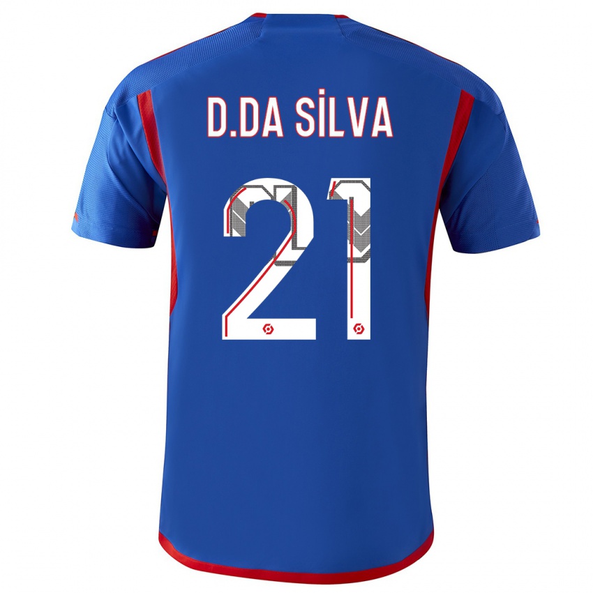 Mulher Camisola Damien Da Silva #21 Azul Vermelho Alternativa 2023/24 Camisa