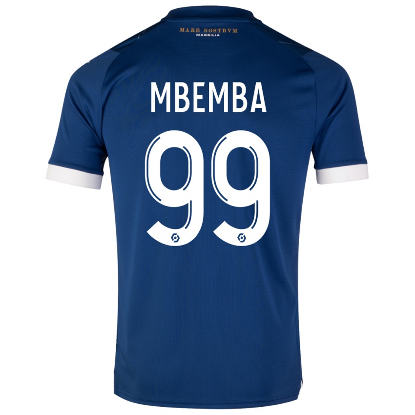 Mulher Camisola Chancel Mbemba #99 Azul Escuro Alternativa 2023/24 Camisa