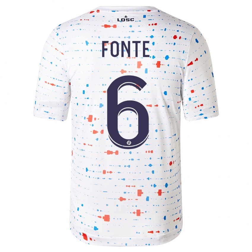 Mulher Camisola Jose Fonte #6 Branco Alternativa 2023/24 Camisa