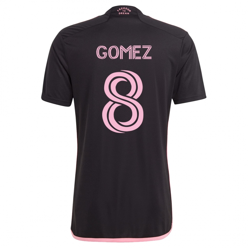 Mulher Camisola Diego Gómez #8 Preto Alternativa 2023/24 Camisa