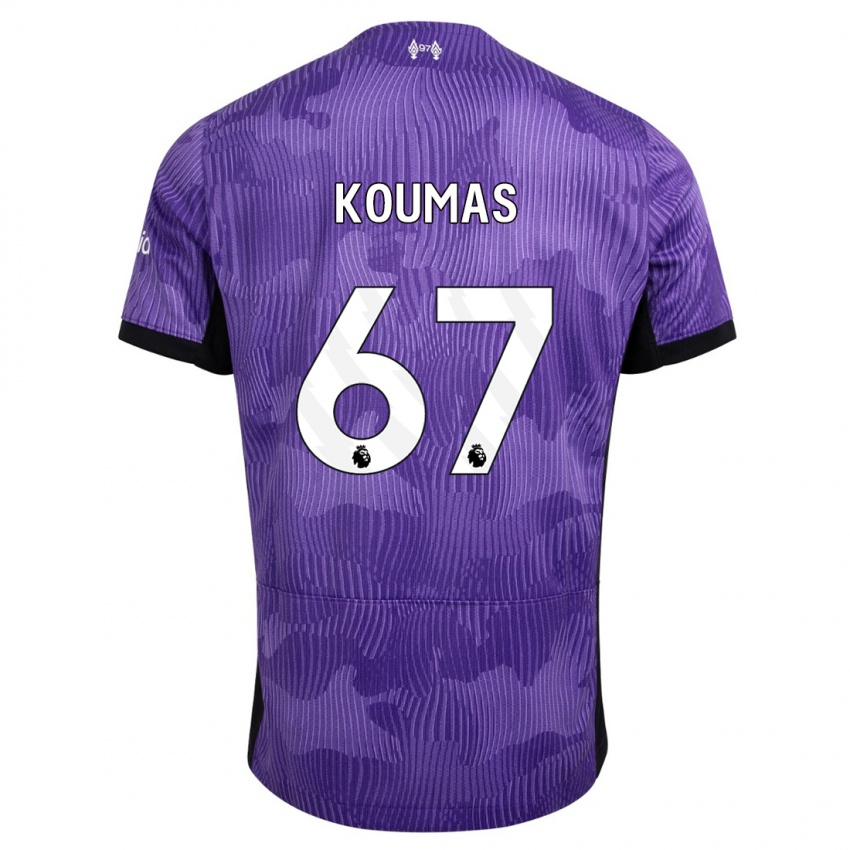 Mulher Camisola Lewis Koumas #67 Roxo Terceiro 2023/24 Camisa