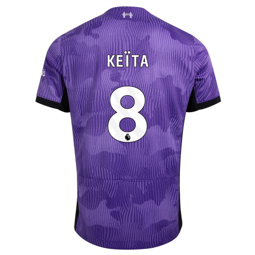 Mulher Camisola Naby Keïta #8 Roxo Terceiro 2023/24 Camisa