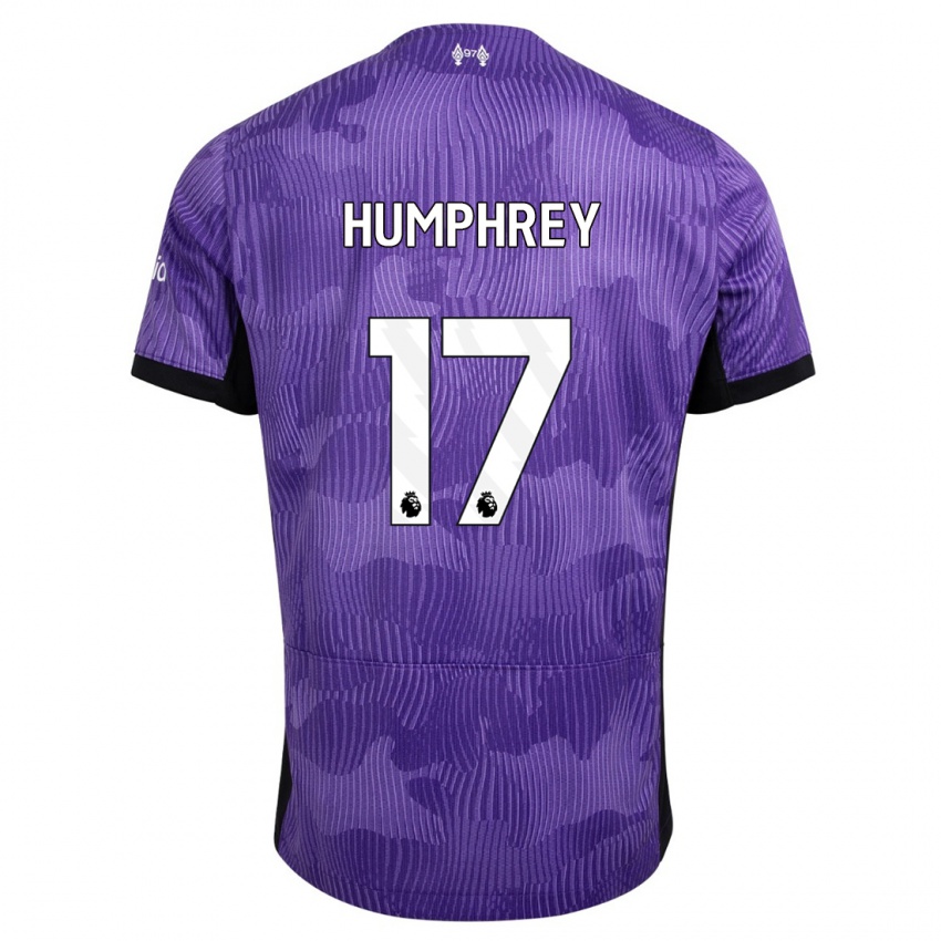 Mulher Camisola Carla Humphrey #17 Roxo Terceiro 2023/24 Camisa