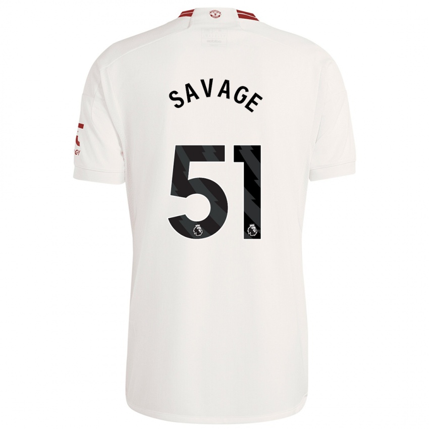 Mulher Camisola Charlie Savage #51 Branco Terceiro 2023/24 Camisa