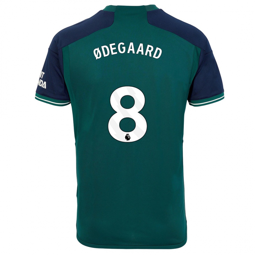 Mulher Camisola Martin Odegaard #8 Verde Terceiro 2023/24 Camisa