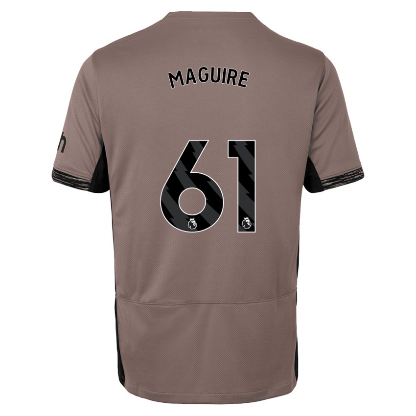 Mulher Camisola Aaron Maguire #61 Bege Escuro Terceiro 2023/24 Camisa