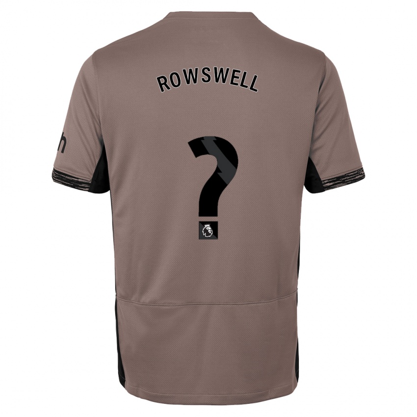 Mulher Camisola James Rowswell #0 Bege Escuro Terceiro 2023/24 Camisa