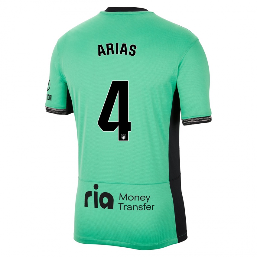 Mulher Camisola Santiago Arias #4 Primavera Verde Terceiro 2023/24 Camisa