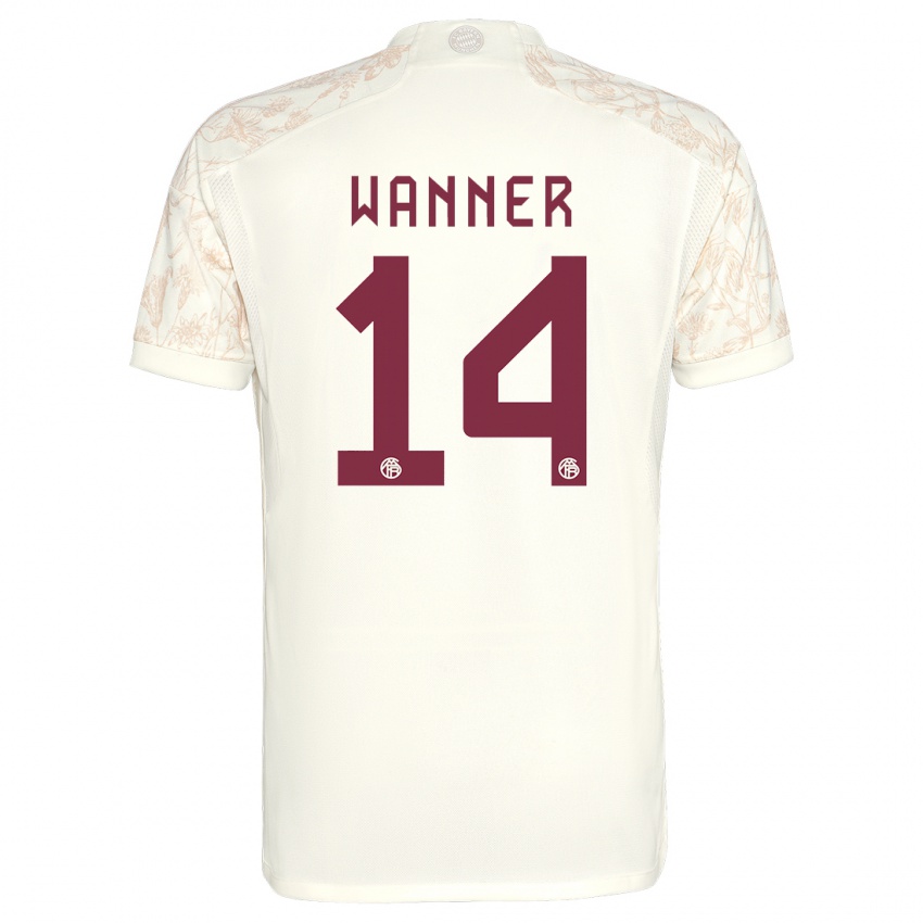 Mulher Camisola Paul Wanner #14 Off White Terceiro 2023/24 Camisa