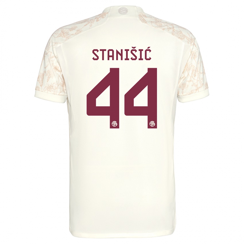 Mulher Camisola Josip Stanisic #44 Off White Terceiro 2023/24 Camisa