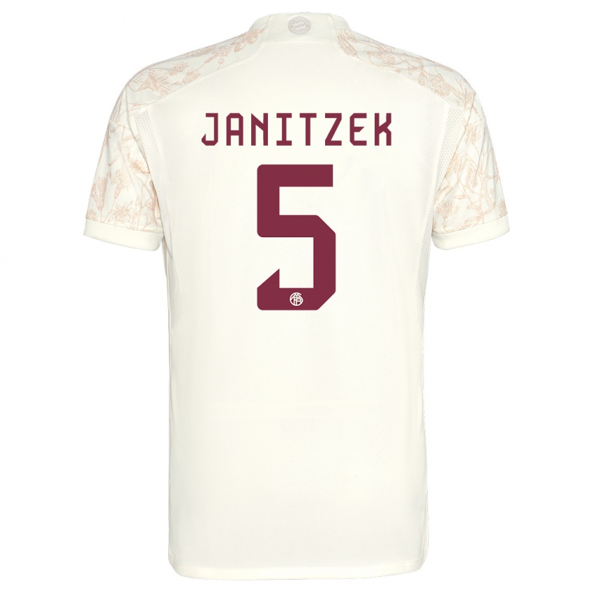 Mulher Camisola Justin Janitzek #5 Off White Terceiro 2023/24 Camisa