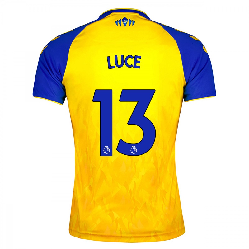 Homem Camisola Sara Luce #13 Amarelo Azul Alternativa 2021/22 Camisa