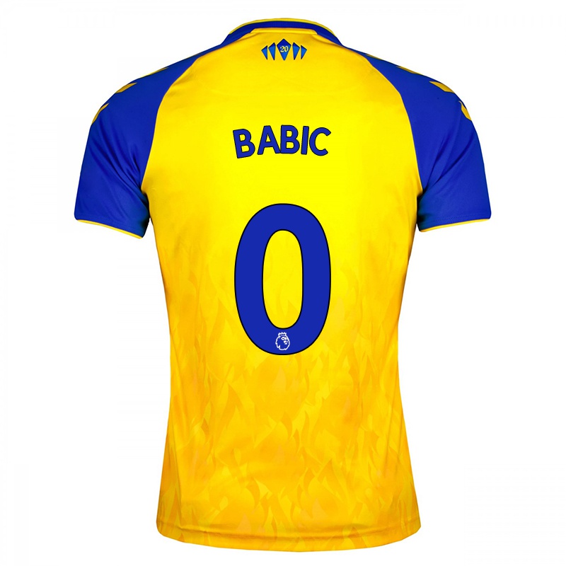Homem Camisola Goran Babic #0 Amarelo Azul Alternativa 2021/22 Camisa
