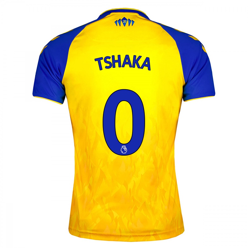Homem Camisola Kaya Tshaka #0 Amarelo Azul Alternativa 2021/22 Camisa