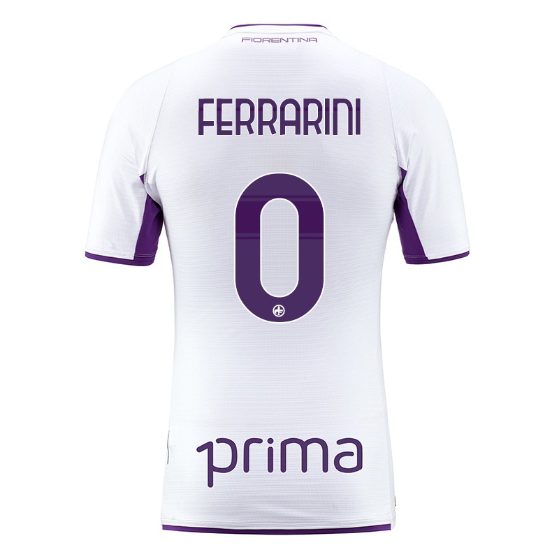 Homem Camisola Gabriele Ferrarini #0 Branco Alternativa 2021/22 Camisa