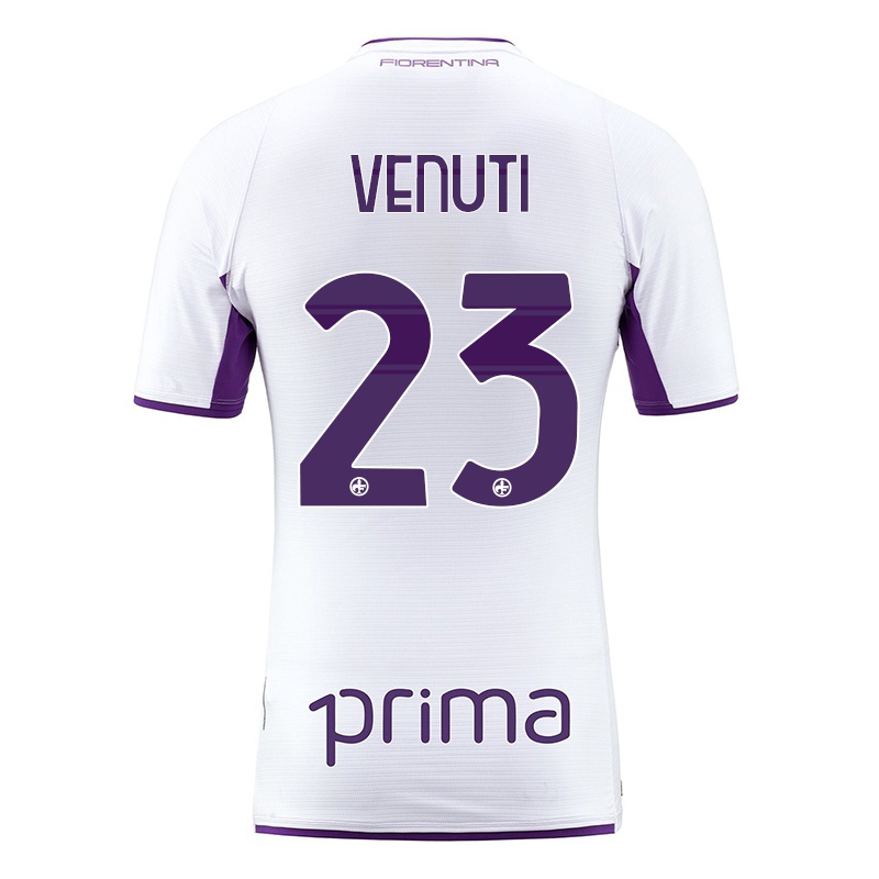 Homem Camisola Lorenzo Venuti #23 Branco Alternativa 2021/22 Camisa