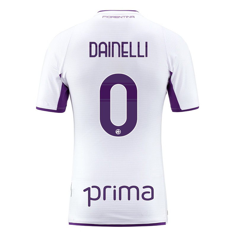 Homem Camisola Davide Dainelli #0 Branco Alternativa 2021/22 Camisa