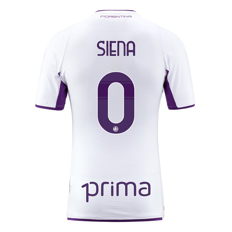 Homem Camisola Francesco Siena #0 Branco Alternativa 2021/22 Camisa