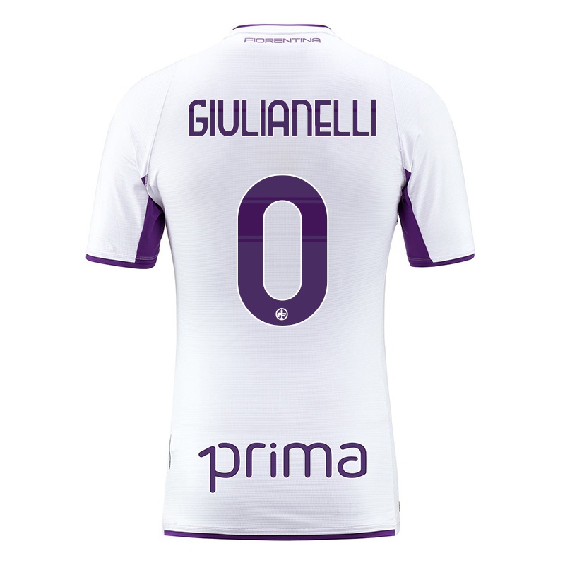 Homem Camisola Luca Giulianelli #0 Branco Alternativa 2021/22 Camisa