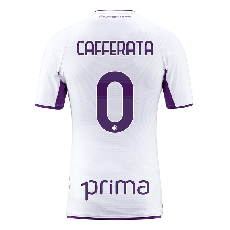 Homem Camisola Federica Cafferata #0 Branco Alternativa 2021/22 Camisa