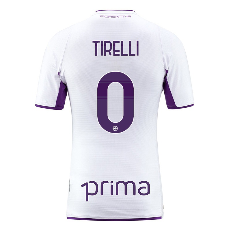 Homem Camisola Mattia Tirelli #0 Branco Alternativa 2021/22 Camisa