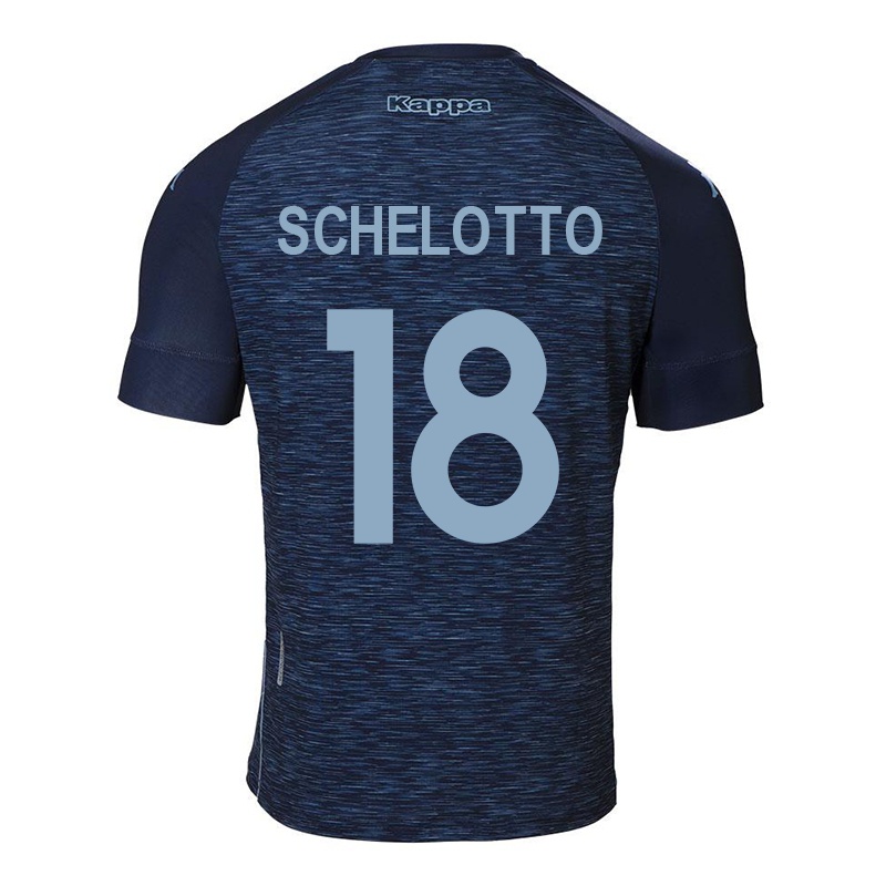 Homem Camisola Ezequiel Schelotto #18 Azul Escuro Alternativa 2021/22 Camisa