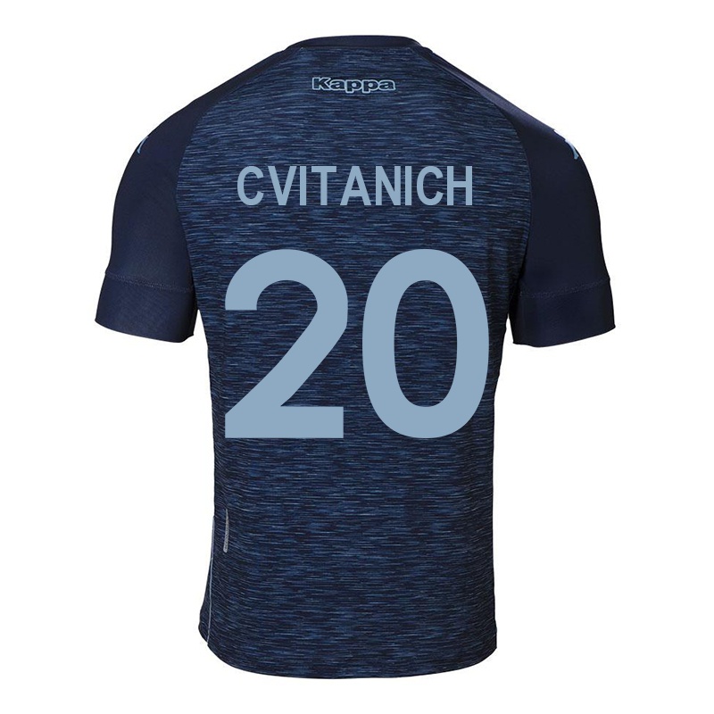Homem Camisola Dario Cvitanich #20 Azul Escuro Alternativa 2021/22 Camisa