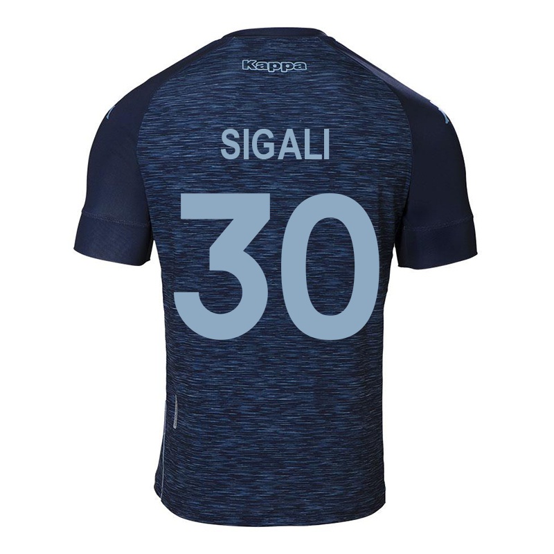 Homem Camisola Leonardo Sigali #30 Azul Escuro Alternativa 2021/22 Camisa