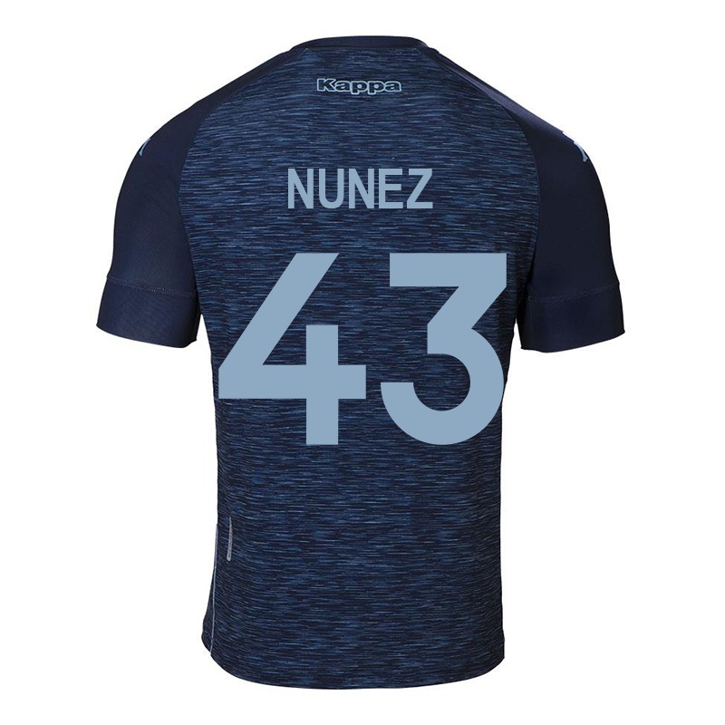 Homem Camisola Lucas Nunez #43 Azul Escuro Alternativa 2021/22 Camisa