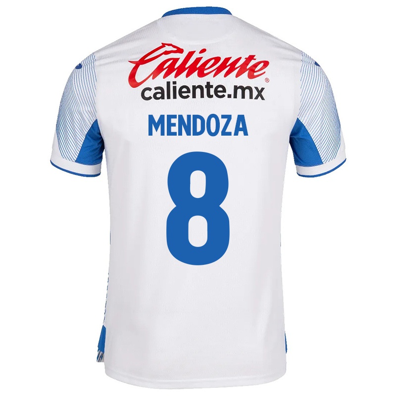 Homem Camisola Luis Mendoza #8 Branco Alternativa 2021/22 Camisa