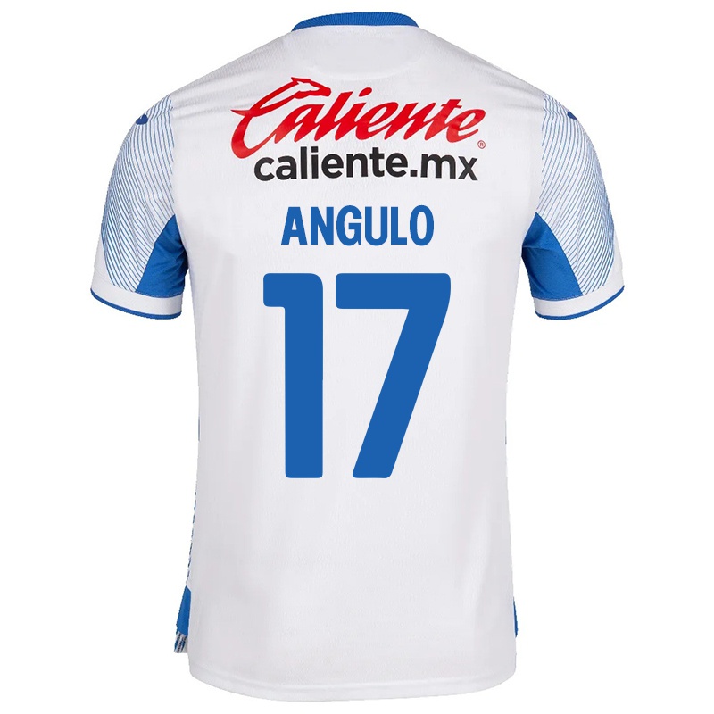 Homem Camisola Bryan Angulo #17 Branco Alternativa 2021/22 Camisa