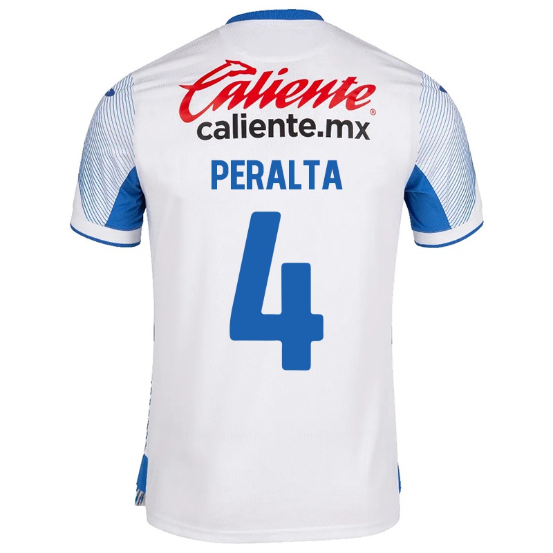 Homem Camisola Georgina Peralta #4 Branco Alternativa 2021/22 Camisa