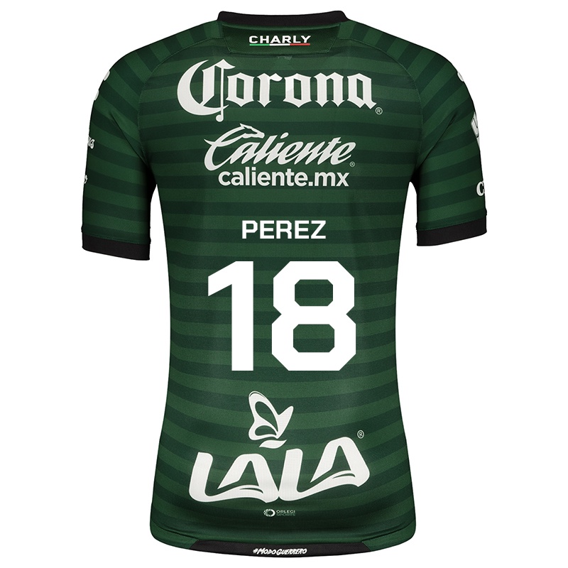 Homem Camisola Aide Perez #18 Branco Verde Alternativa 2021/22 Camisa