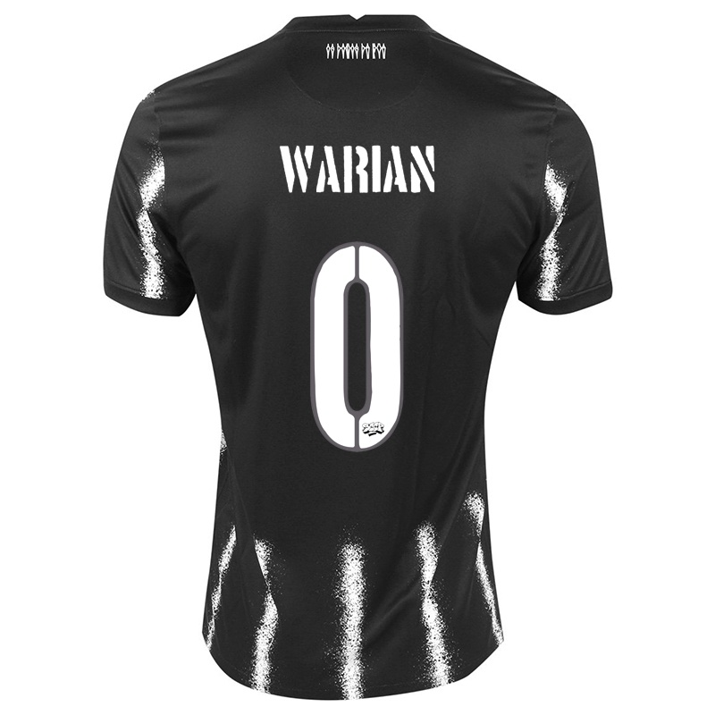 Homem Camisola Warian #0 Preto Alternativa 2021/22 Camisa