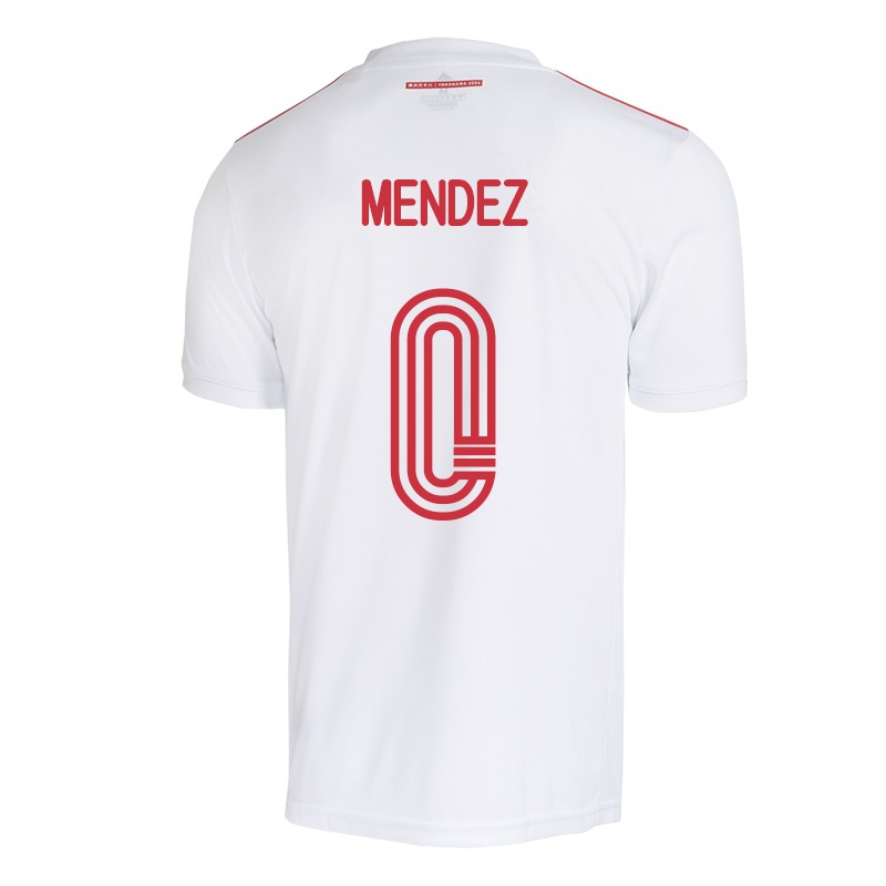 Homem Camisola Bruno Mendez #0 Branco Alternativa 2021/22 Camisa