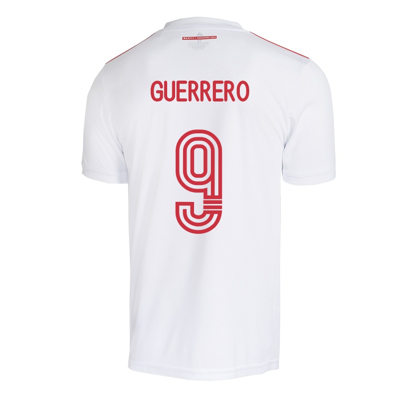 Homem Camisola Paolo Guerrero #9 Branco Alternativa 2021/22 Camisa