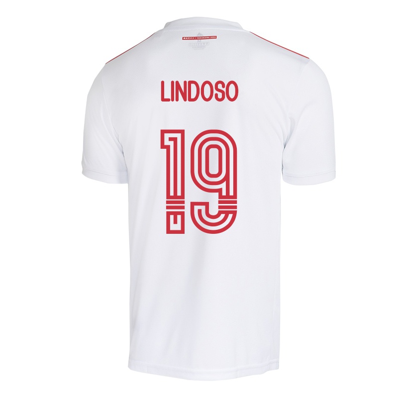 Homem Camisola Rodrigo Lindoso #19 Branco Alternativa 2021/22 Camisa