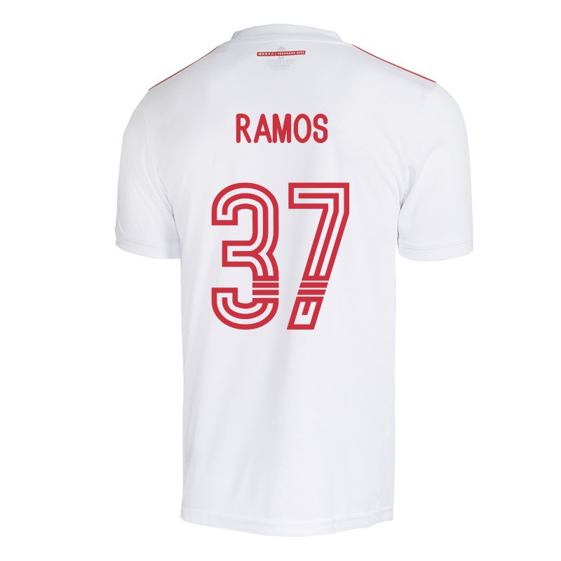 Homem Camisola Lucas Ramos #37 Branco Alternativa 2021/22 Camisa