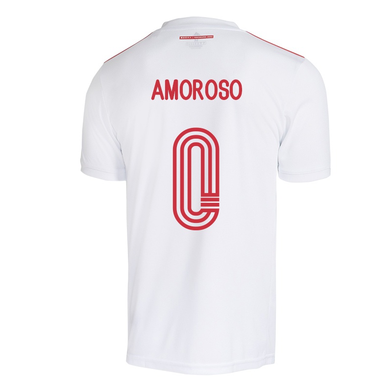 Homem Camisola Matteo Amoroso #0 Branco Alternativa 2021/22 Camisa