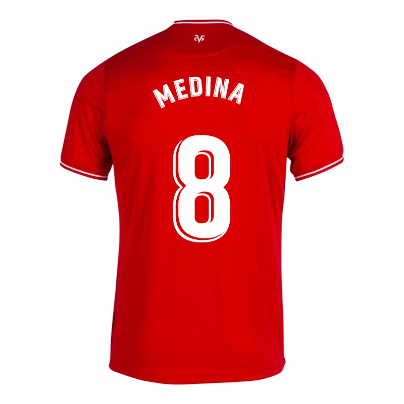 Homem Camisola Sara Medina #8 Vermelho Alternativa 2021/22 Camisa